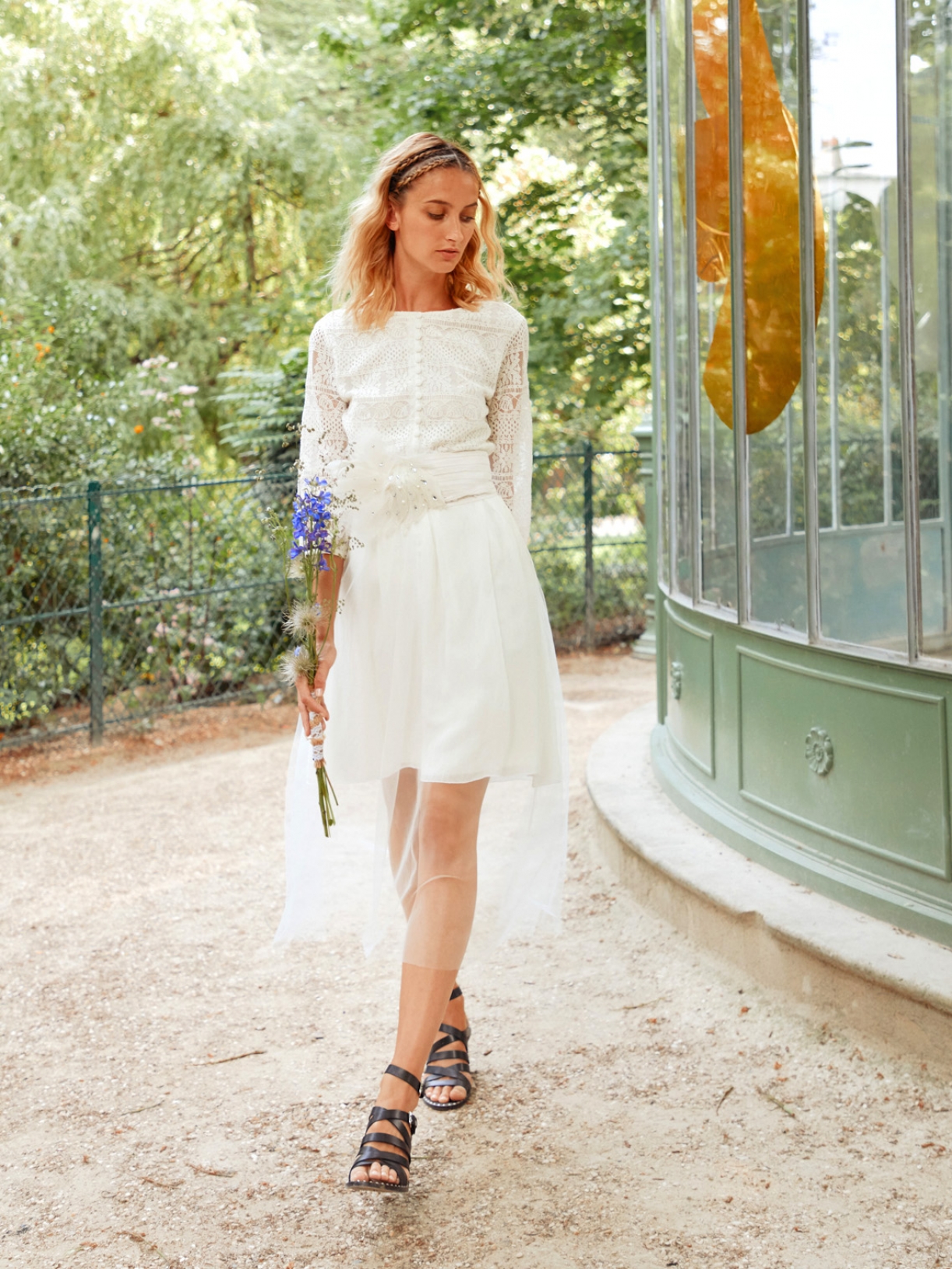 HORTENSE -  Jupe de mariée transparent en tulle et soie - Robe de mariée créateur et sur-mesure pas cher a Paris - Myphilosophy